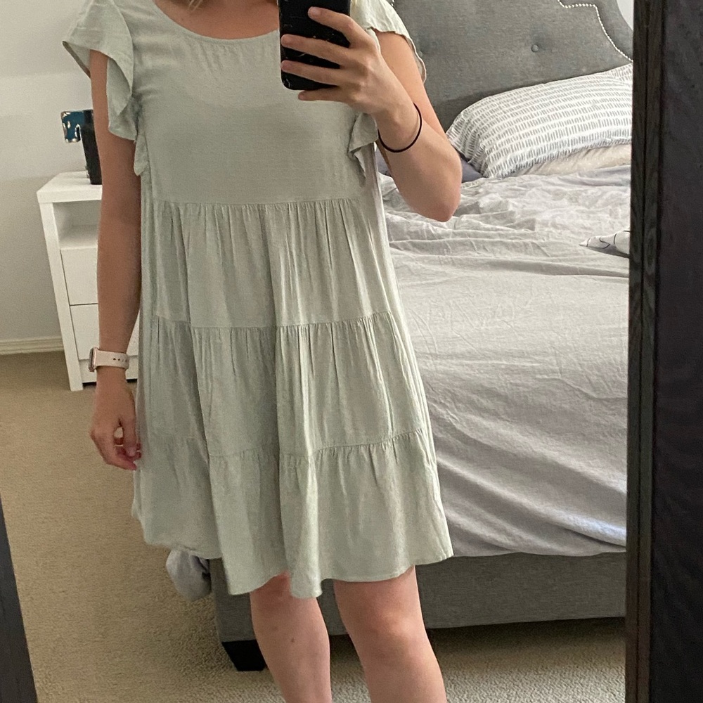 ✨ HOST PICK ✨ Tiered Swiss dot Pinkblush Maternity dress - Picture 5 of 6